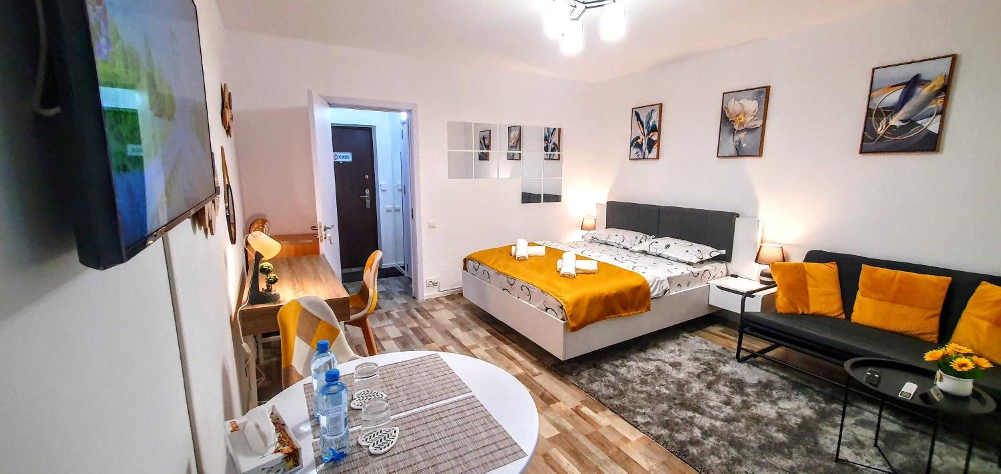 The Yellow King - Luxurious Apartment 布加勒斯特 外观 照片